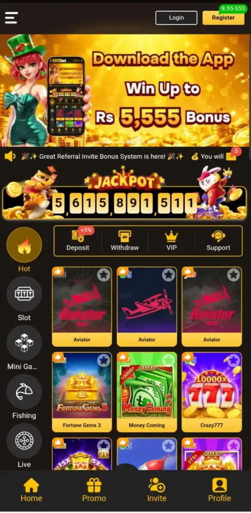 8555bet game pakistan